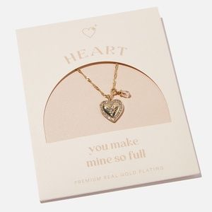 Heart Necklace with Diamond Detail